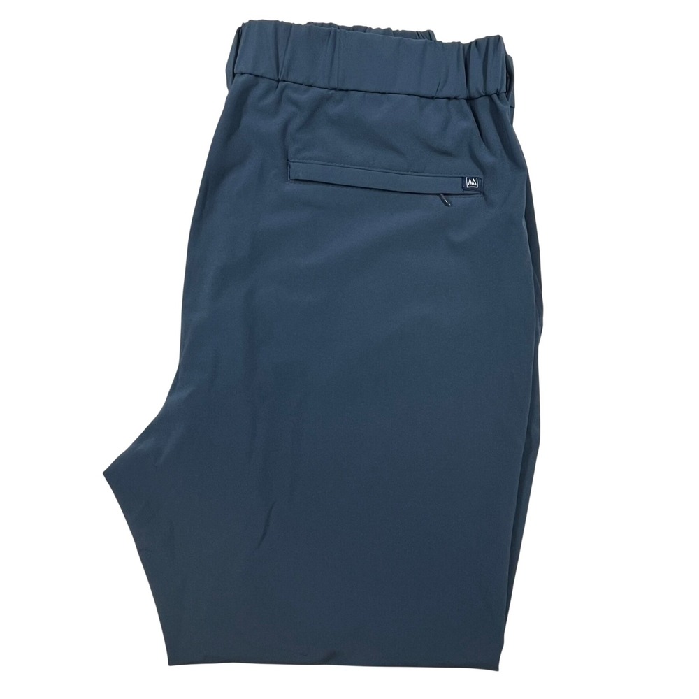 Mizzen+Main Helmsman Slim Pants Mens 36Wx27 Blue Performance Stretch 1BO-0993